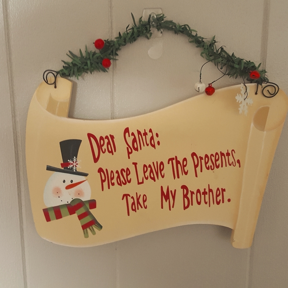 Dear Santa, sign